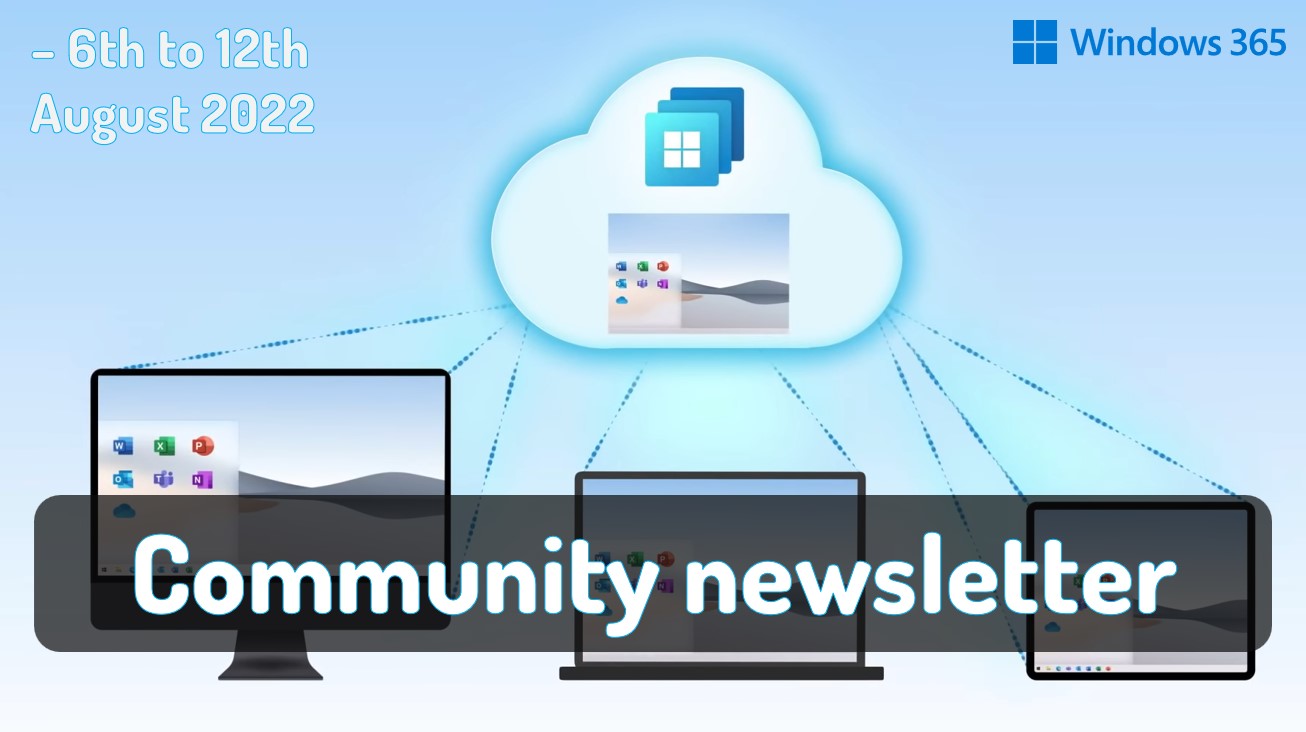 W365 Community Newsletter August - Windows 365